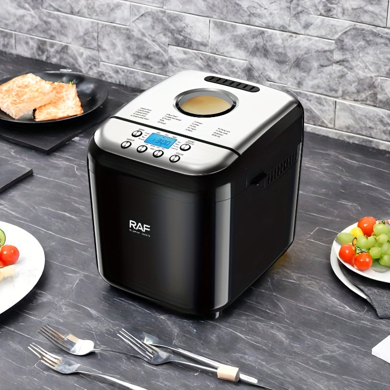 Kichik avtomatik non-stick keramik qoplamali non, 3 qobiq rangi, 15 soatlik taymer, izolyatsiya, quvvat o'chirish eslatmasi, kichik va o'rta oilali uchun mos. Bardoshli konstruktsiya va