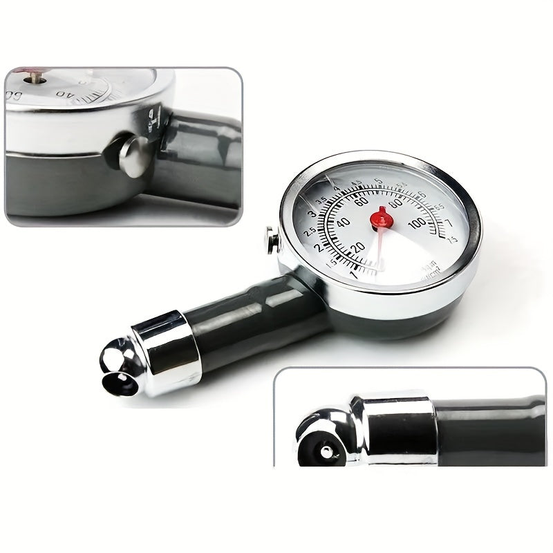 Mechanical Tire Pressure Gauge Handheld Car Air Pressure Tester with Analog Dial