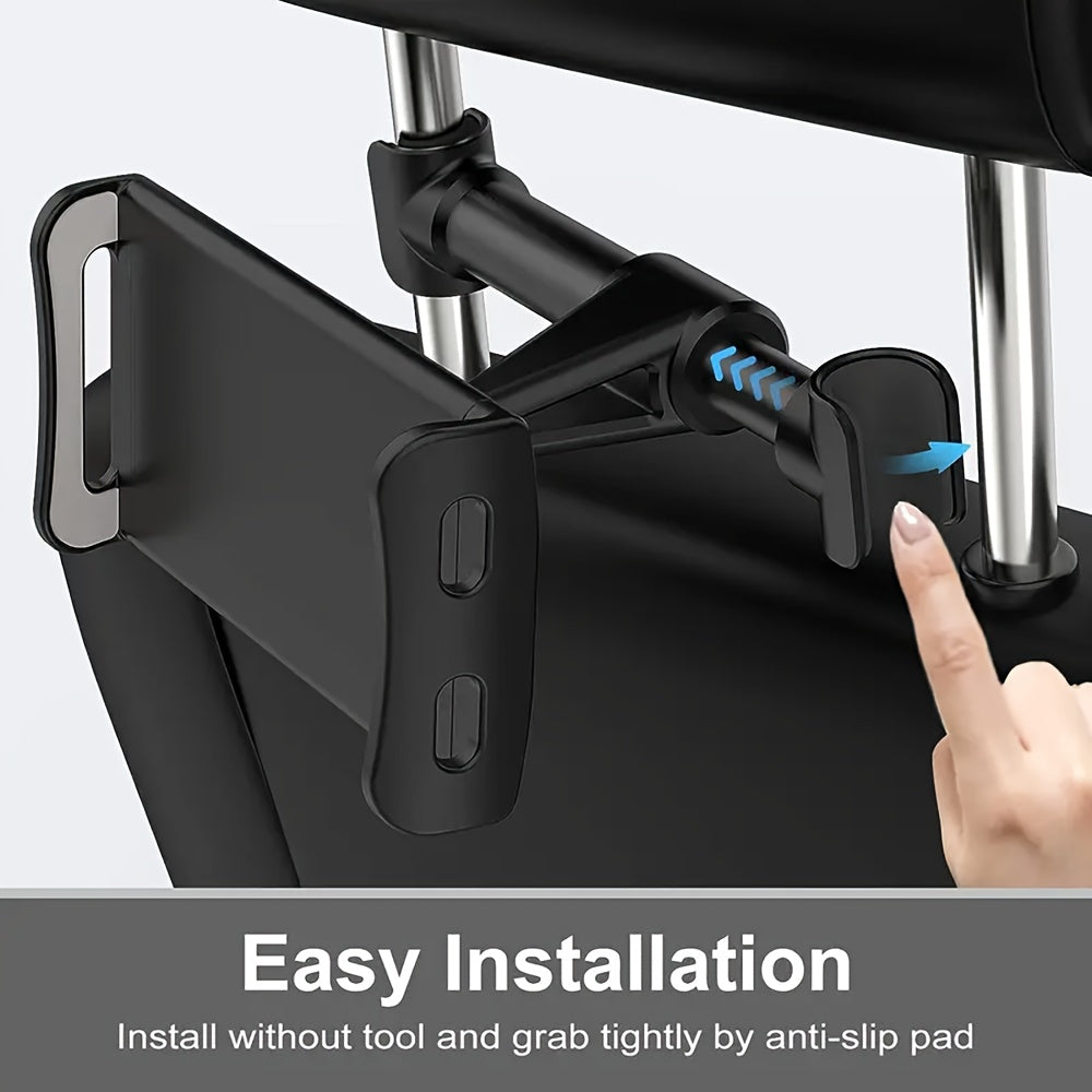 Universal Rotatable Car Headrest Mount ABS Holder for Phones Tablets Gadgets