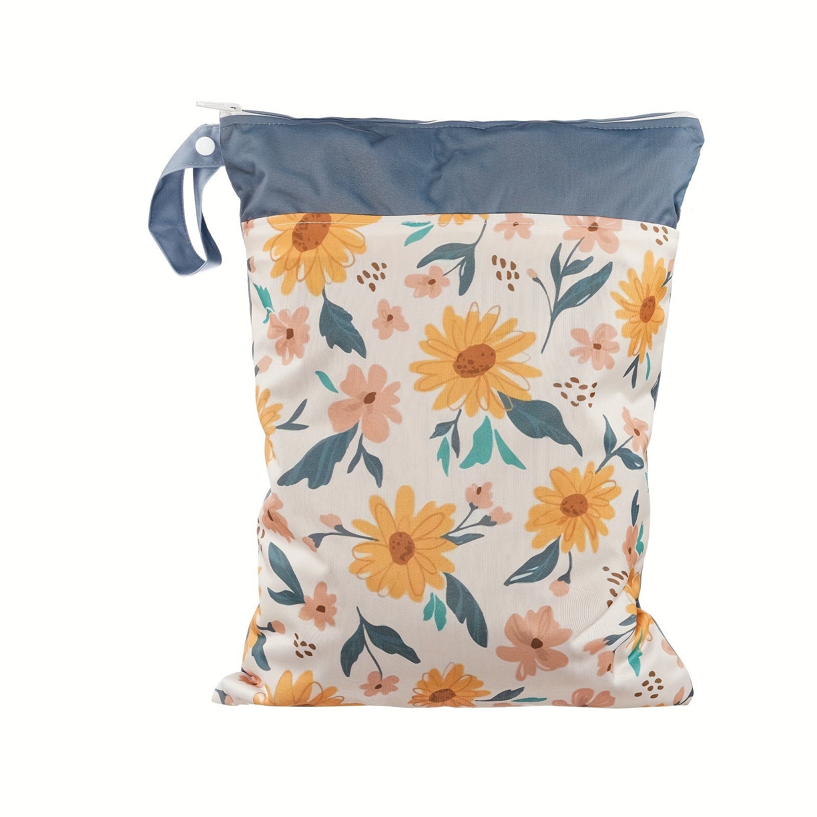 30x40cm Waterproof Reusable Cloth Diaper Wet Bag with Zipper Closure