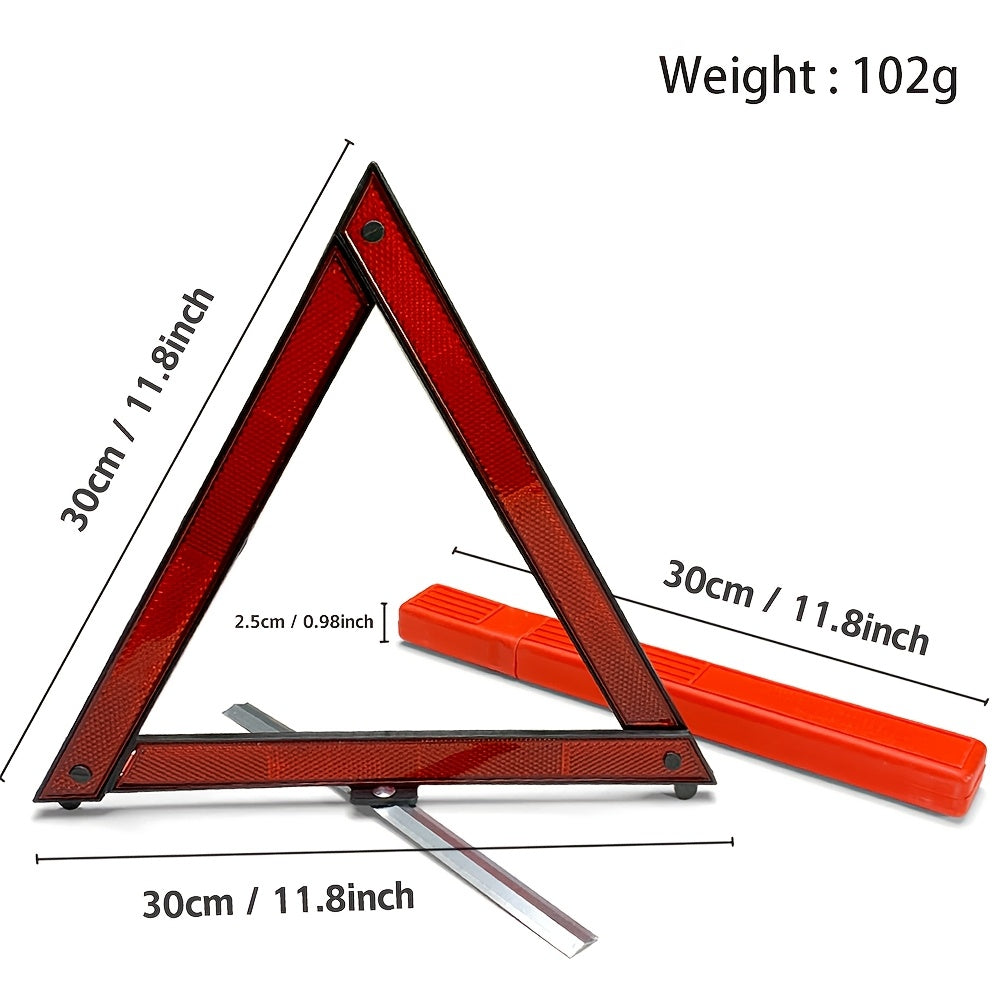 Car Emergency Warning Triangle Reflective Foldable Safety Sign for All Vehicles