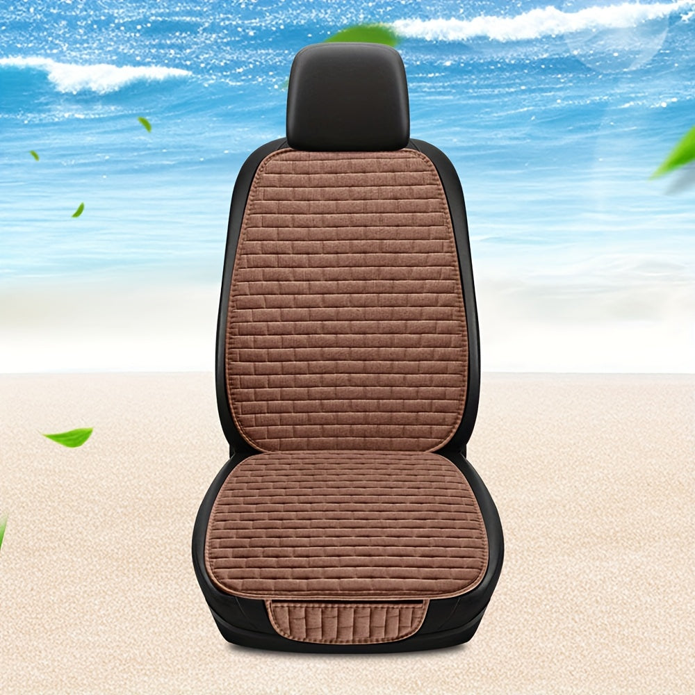 Universal Linen Car Seat Cover Protector for Front and Back Seats