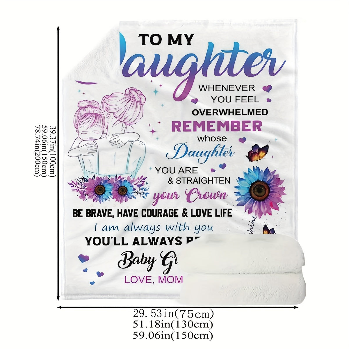 Soft Flannel Throw Blanket for Girls Warm Allergy-Friendly Bed Couch Travel