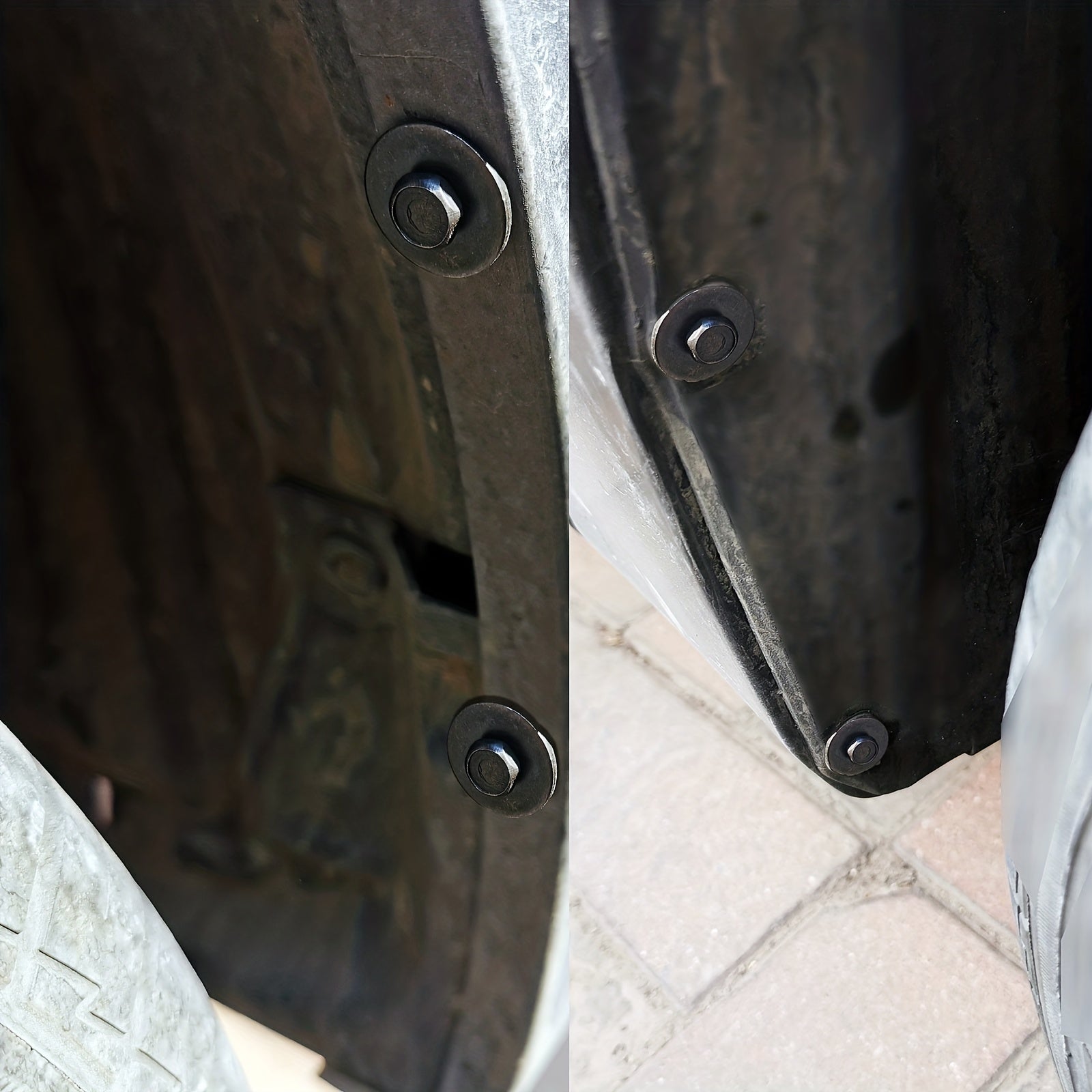 40PCS Metal Nut Screw Washers U-Nut Clips for Car Engine Shield Bumper