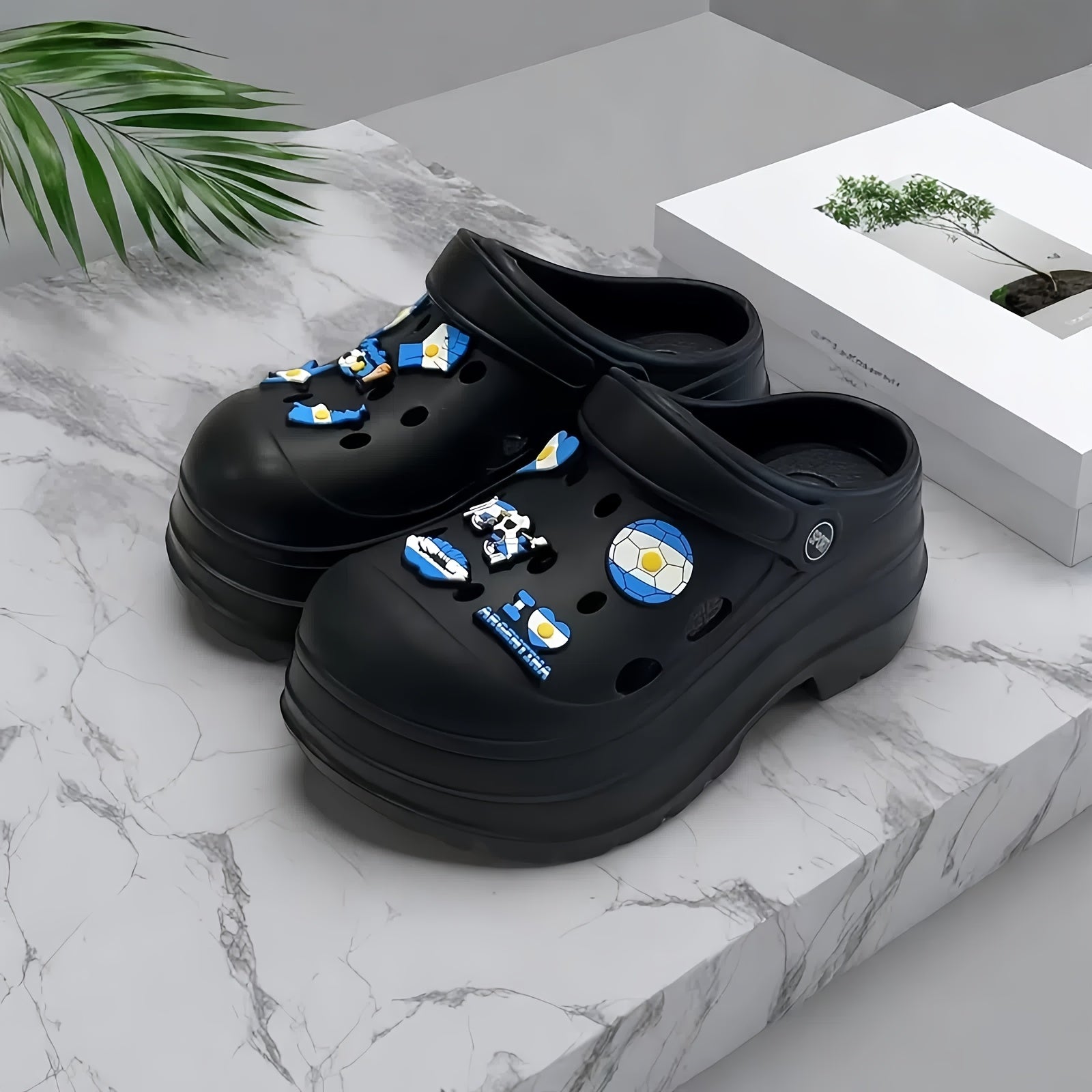 Women's Summer Wooden Sole Shoes Non-slip Hollow Beach Garden Sandals