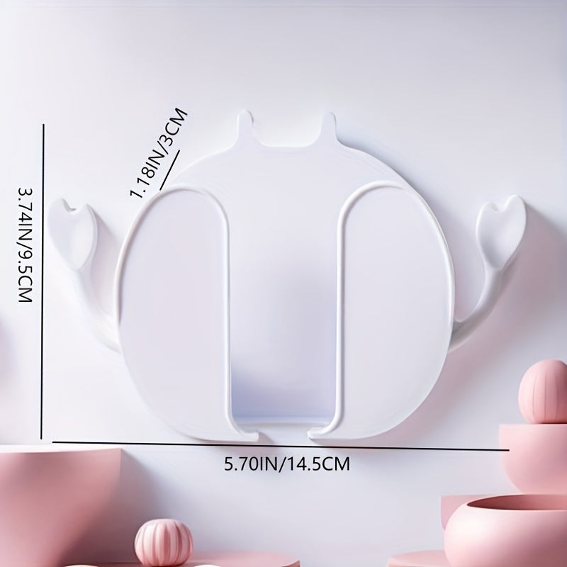 Wall-Mounted Bedside Charging Bracket with Storage for Phones and Remote