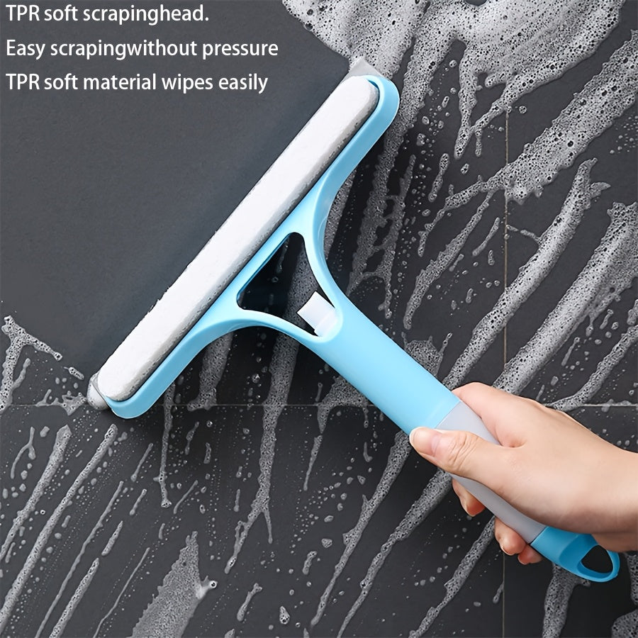 Multi-Functional Glass Cleaning Tool with Sprinkler and Mirror Scraper