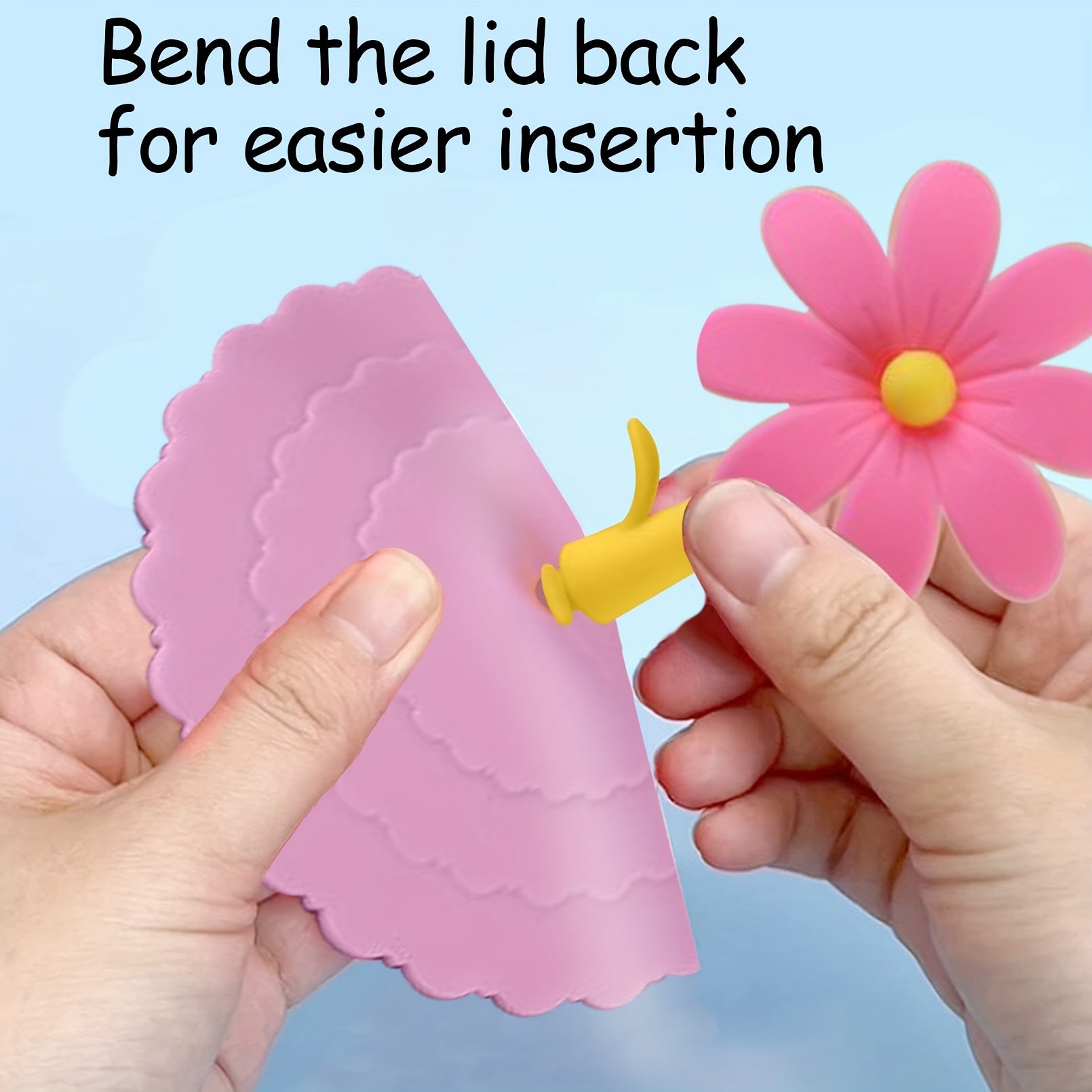 Set of 2 Colorful Sunflower Silicone Cup Lids for Mugs and Glassware Pink Green Purple