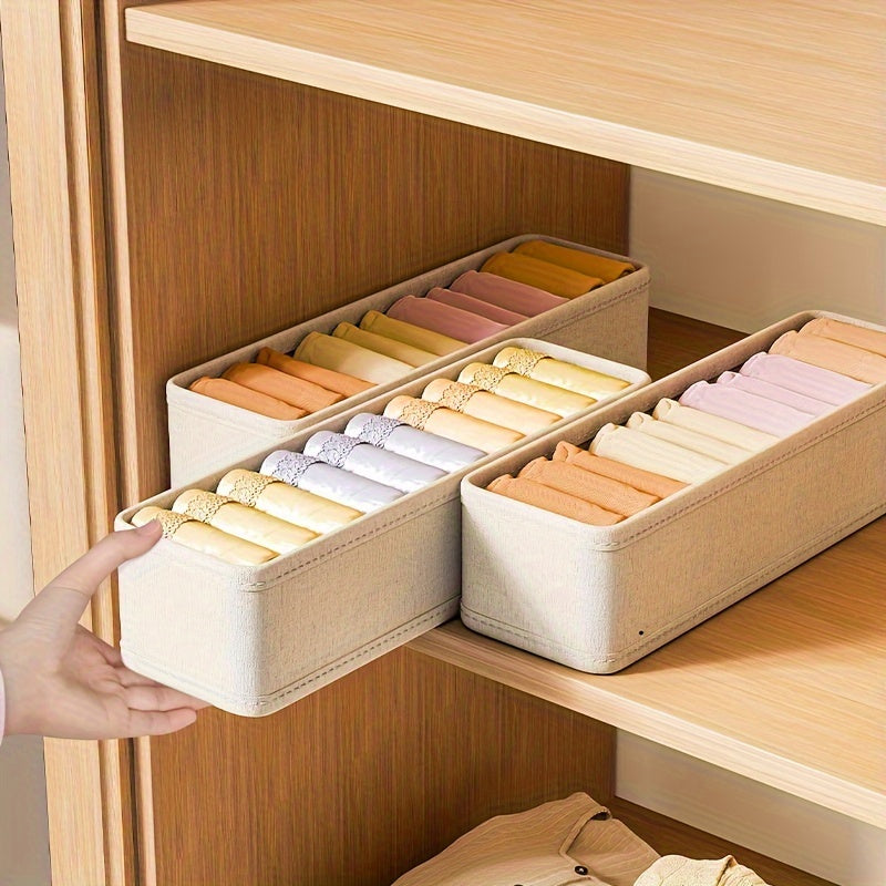 Foldable Storage Organizer for Socks Underwear Ties Belt Wardrobe Closet