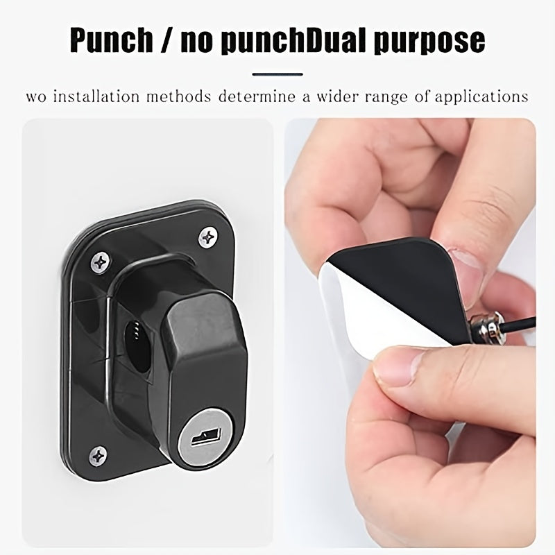 Security Locks Set for Cabinets Windows Refrigerator Uncharged Power Mode