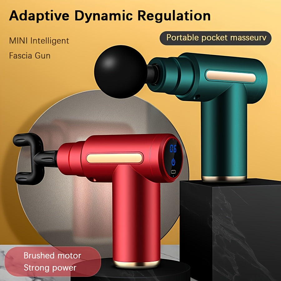 Yangi yangilangan mini massaj quroli orqa va bo'yin mushaklarini bo'shashtirish uchun, zamonaviy va ko'chma dizayn.