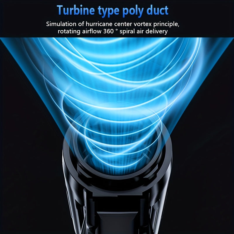 Portable Handheld Electric Blower with 130,000 RPM Brushless Motor USB Rechargeable for Dust Snow Leaves