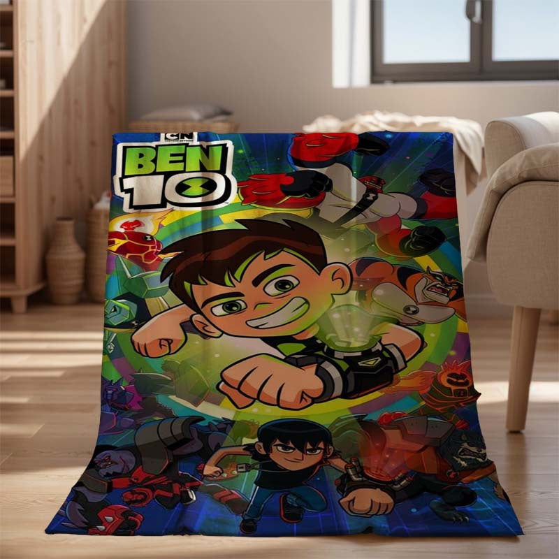 Cartoon Flannel Fleece Blanket for Kids and Adults Soft Lightweight Digital Print Bed Couch Beach Picnic