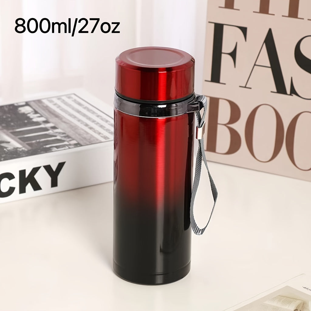 Men's Stainless Steel Travel Mug with Tea Strainer Large Capacity Wholesale