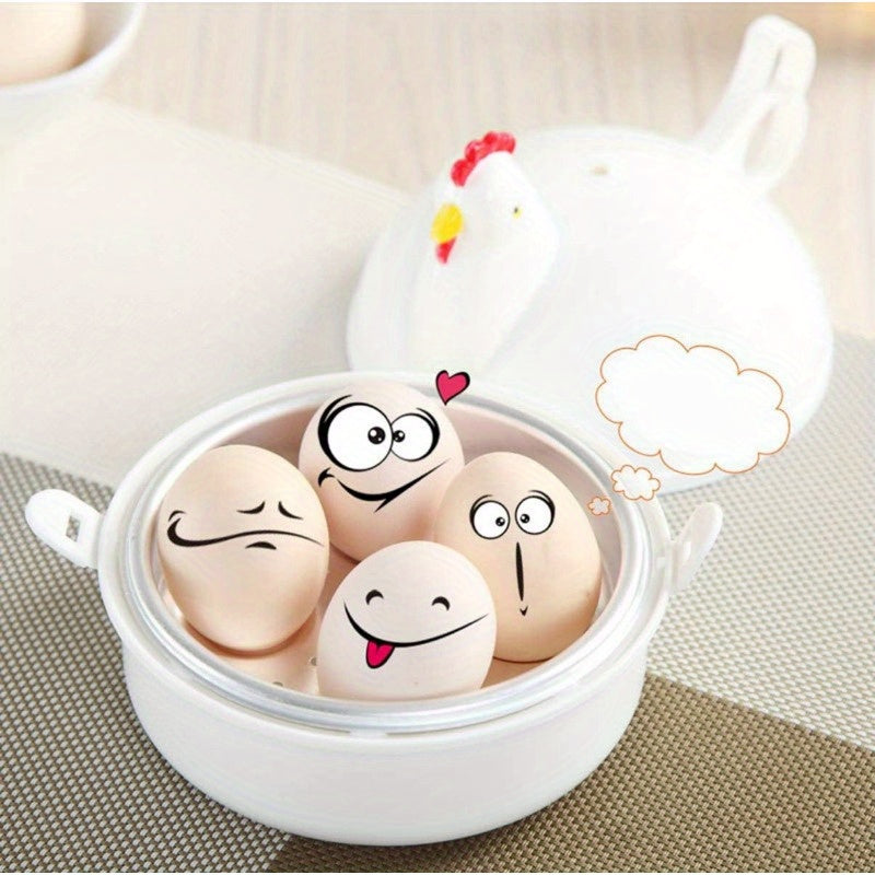 Chicken-shaped egg boiling pot aluminum alloy durable PP ideal for RV outdoor travel perfect for soft or hard boiled eggs