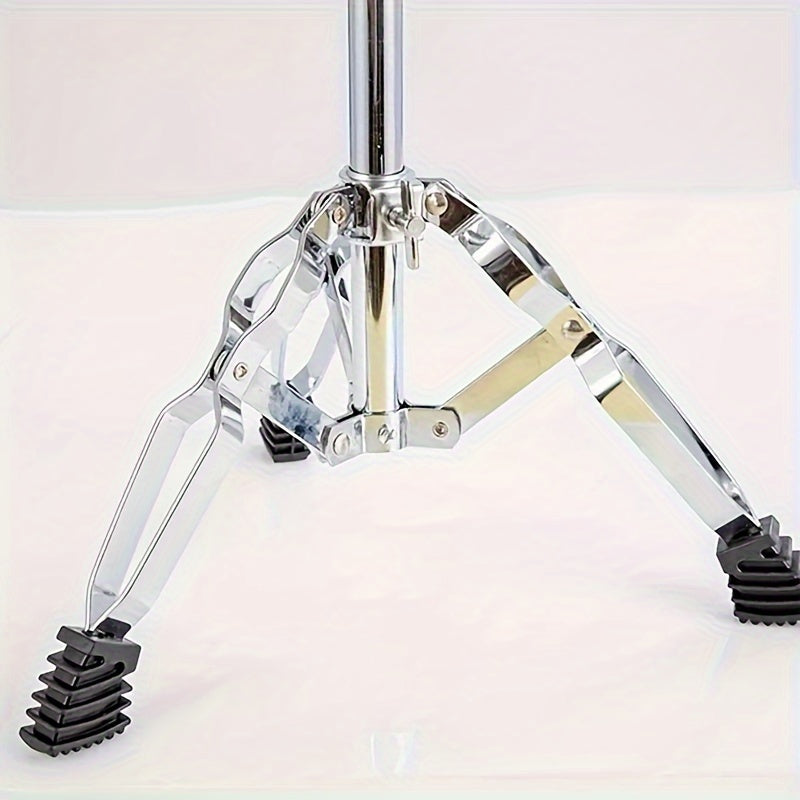 Double Support Golden Drum Stand for Practice Pads and Military Drums Alloy Silver Grey