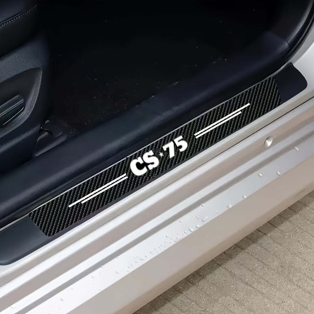 Car Door Sill Guards Vinyl Sticker Set for Car Bumper Protectors