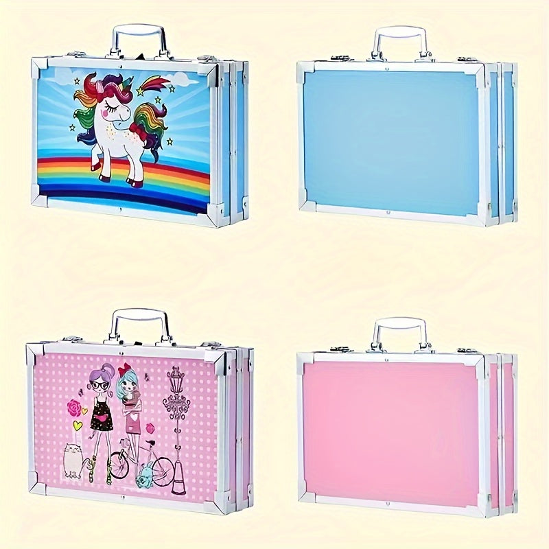 145-Piece Watercolor Paintbrush Set with Double-Layer Aluminum Box for Artists and Gift