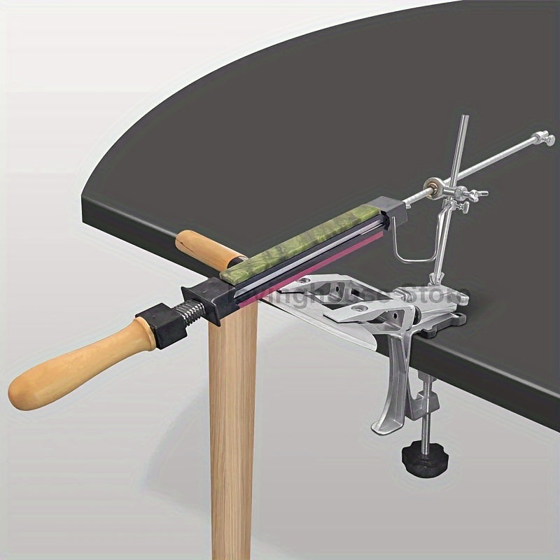 Woodworking Knife Sharpener Set with Diamond Stones Manual Metal Construction