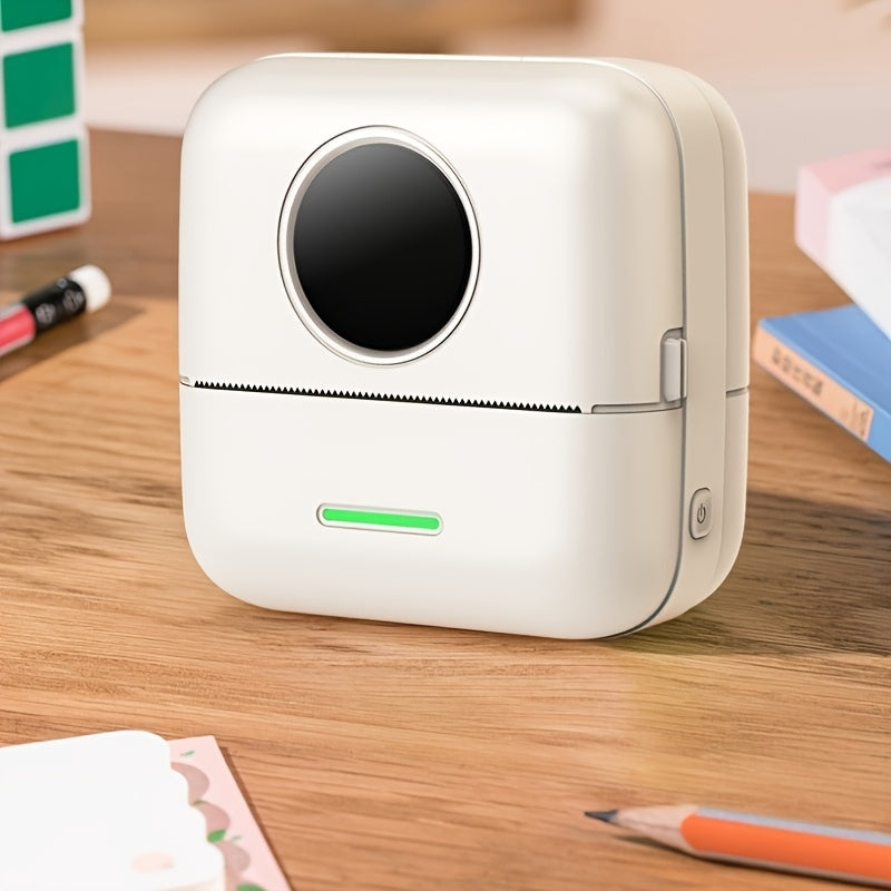 Portable Mini Thermal Printer Monochrome Label and Photo Wireless USB Charging