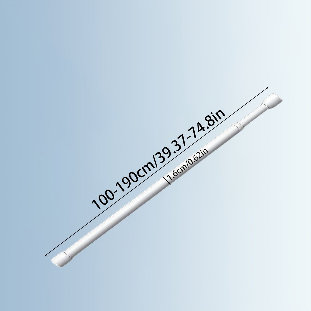 Telescopic Rod for Curtains Windows Wardrobe Clothes Drying Adjustable Support