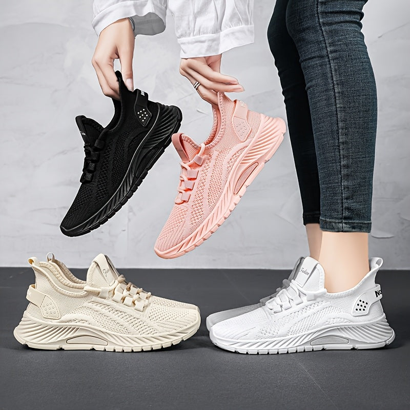 Women’s Breathable Mesh Running Shoes Lightweight Non-Slip Sneakers for Outdoor Sports