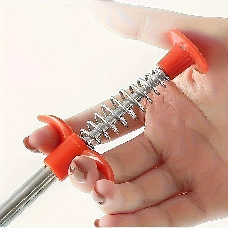 Metal Plumbing Snake with Four-Claw Design for Drain Cleaning in Kitchen Bathroom Wash Basin