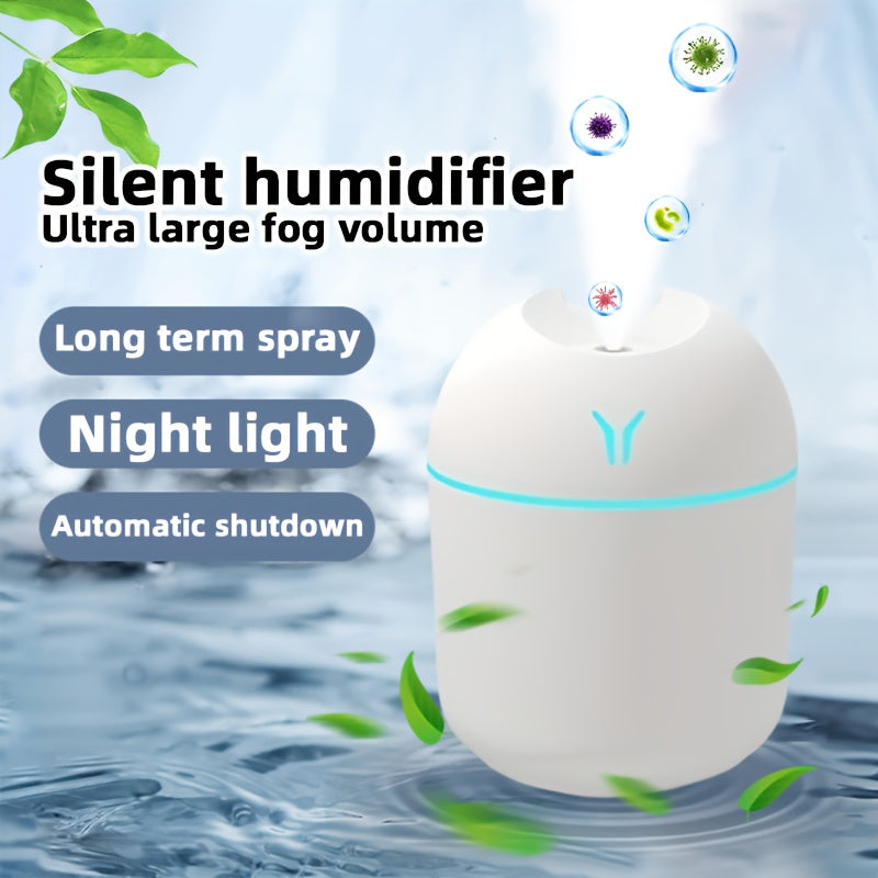 Large Capacity USB Humidifier with Essential Oil Diffuser Silent Night Light