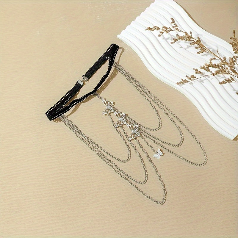 Chegaralararo Yevropa va Amerika issiq sotuvdagi sexy dantel elastik oyoq zanjiri, qush, o'rgimchak va qurt hayvon dizaynlari bilan.