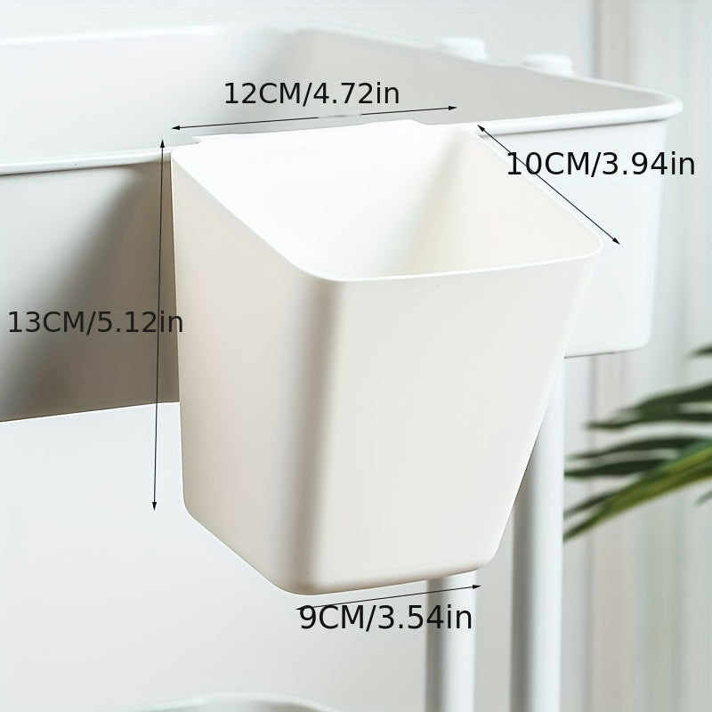 Pink Hanging Storage Basket for Household Organization in Various Rooms