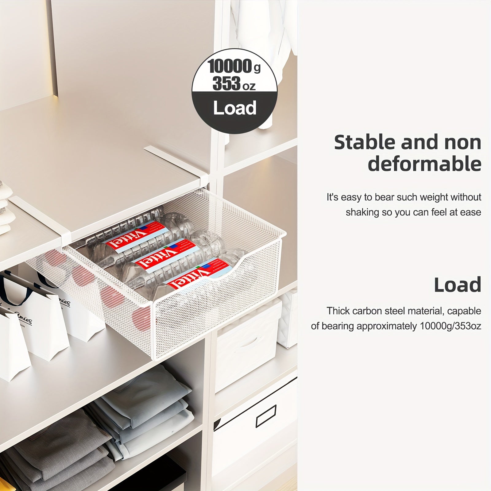 Brax, paypoqlar va ichki kiyimlar uchun tortib chiqariladigan osma saqlash joyiga ega bo'lgan ixcham ichki kiyim tashkilotchisi. Polirovka qilingan metall qoplamaga ega va portativ shkaf tortmasi bo'laklari sifatida ishlatilishi mumkin.