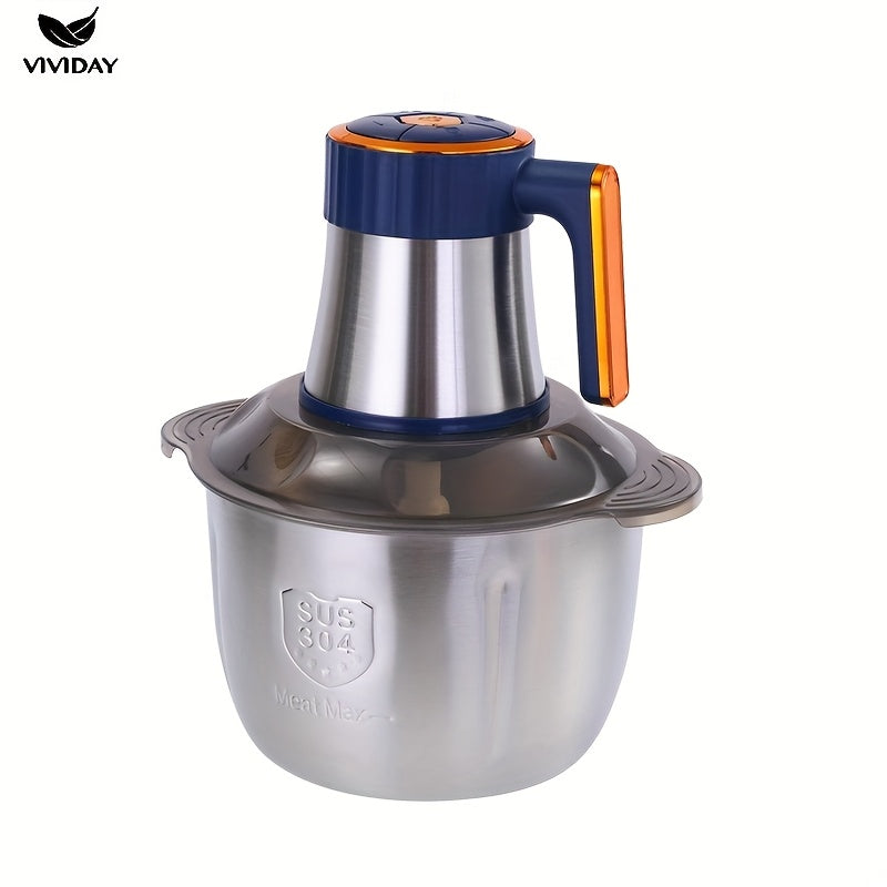 Stainless Steel Meat Grinder uy sharoitida tayyorlanadigan taomlar uchun muhim oshxona asbobi bo'lib, mustahkam plastmassa korpusi va Yevropa standarti rozetkasi bilan ta'minlangan.