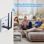 Wireless WiFi Repeater Extender 300Mbps Signal Booster for Upstairs Downstairs