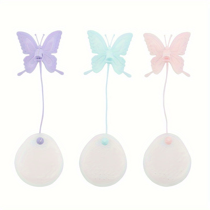 Transparent Butterfly-Shaped Silicone Tea Infuser Reusable Loose Leaf Strainer