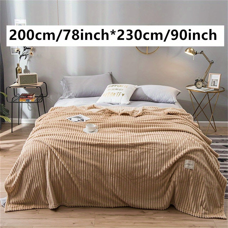 Faux Rabbit Fur Bed Blanket Soft Plush Throw for Bed Couch 50x60 Inches