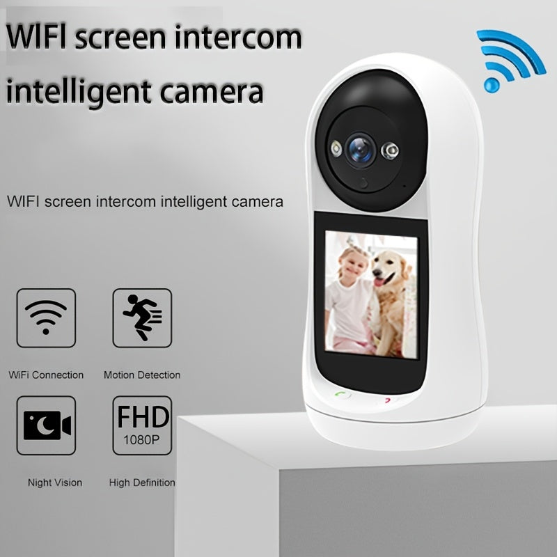 Indoor Wireless Security Camera with Night Vision Two-Way Audio and Baby Monitoring