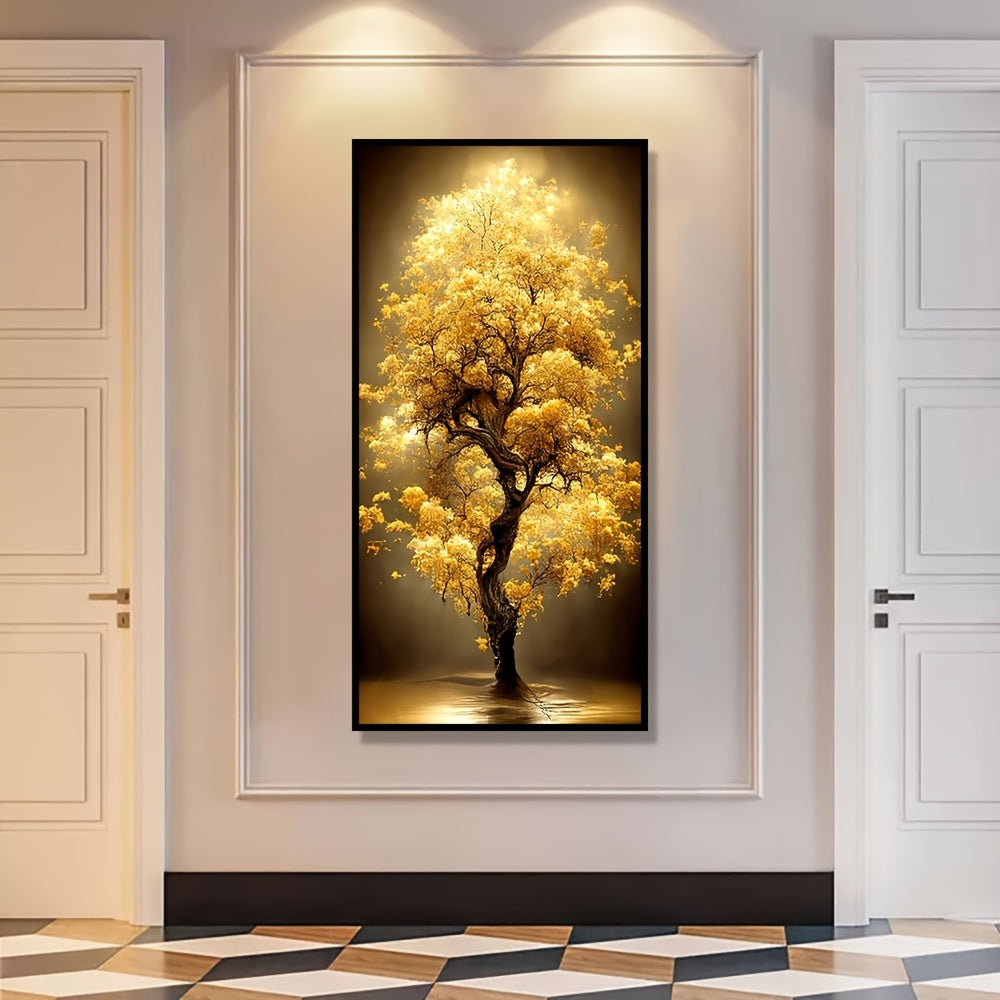 Unframed Canvas Wall Art Landscape Tree Modern Painting HD Print 50x100 cm