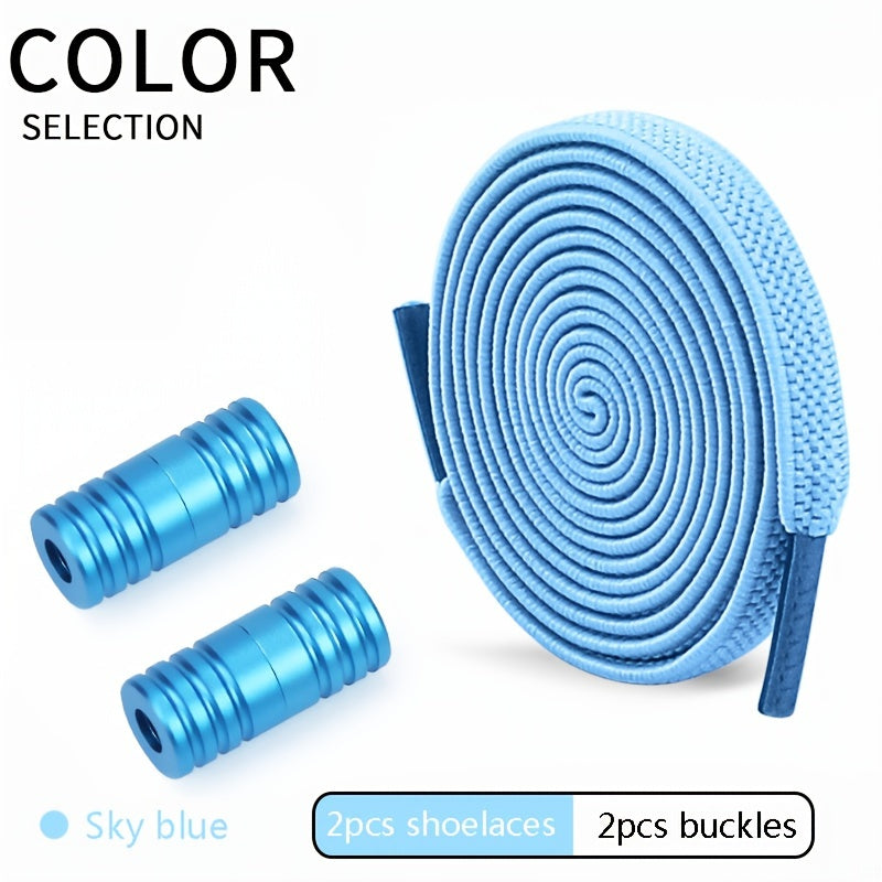 Unisex Elastic Shoelaces With Buckles For Men Women Color Capsule Pack