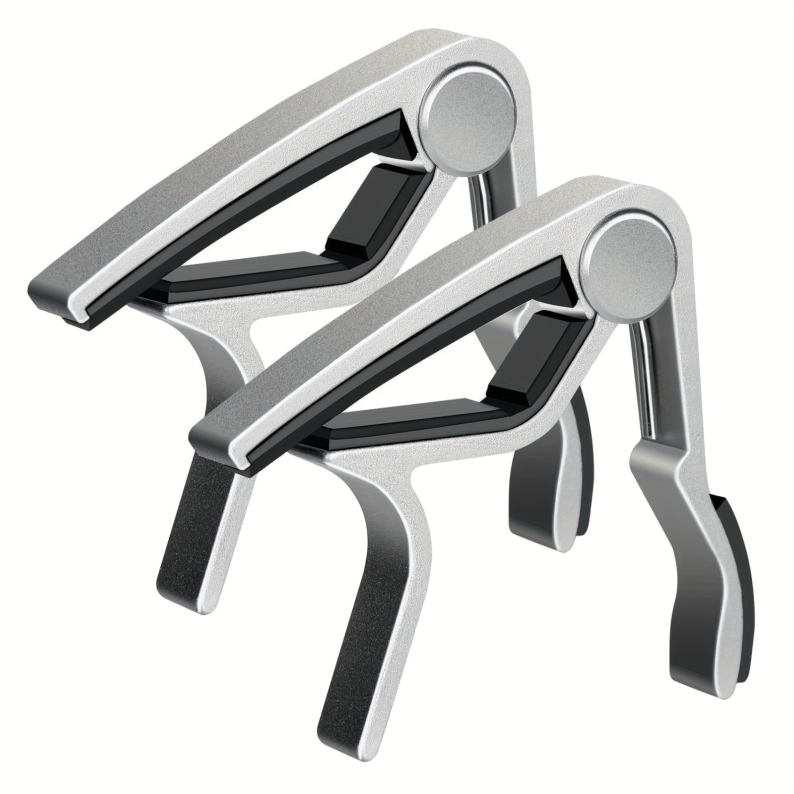 Set of 2 Guitar Capos for Acoustic Electric Bass Guitars Black Rosewood