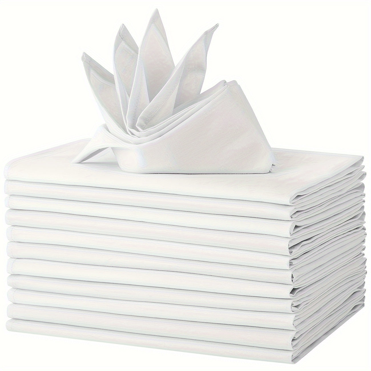 Set of 12 Reusable Cotton Cloth Napkins 45.72 cm for Dining and Events