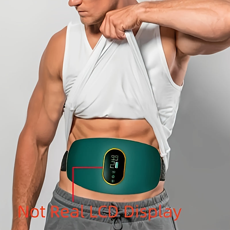 Rechargeable Unisex Massage Belt with Adjustable Vibration for Waist and Abdomen