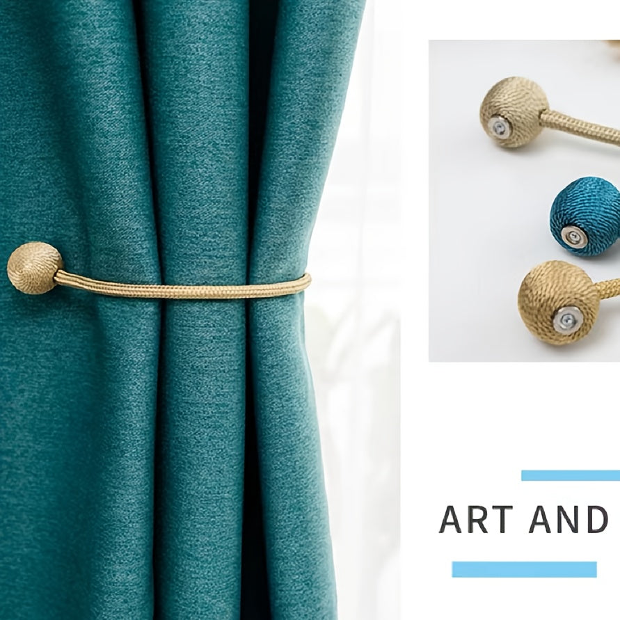 Cierre de cortina magnético con extremos esféricos dorados para soporte de cortina de ducha en baño