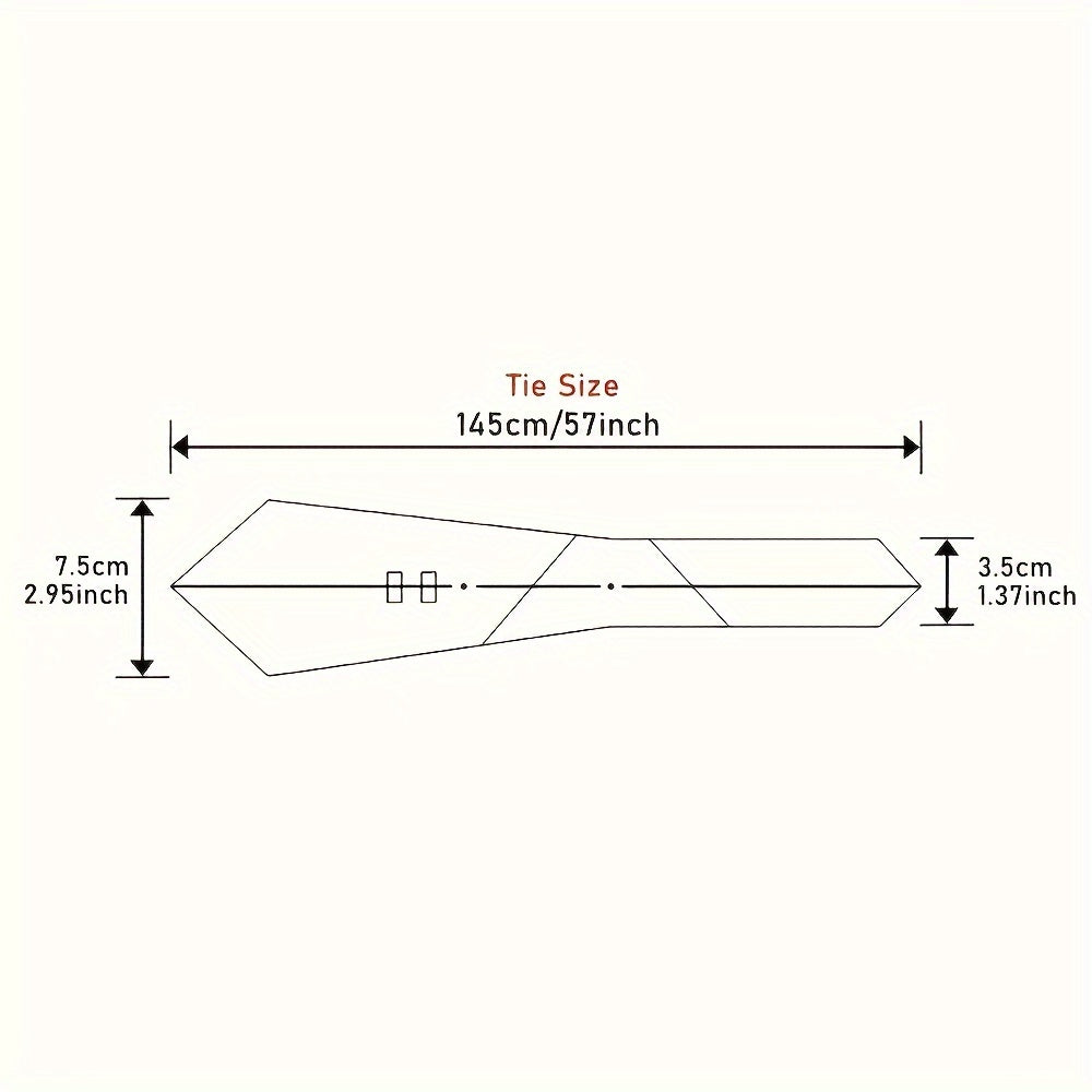 Erkaklar uchun retro uslubdagi nafis naqshli galstuk, kundalik va rasmiy kiyimlar uchun