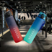 750ml BPA-Free Plastic Water Bottle Leakproof with Straw Lid for Gym Outdoor Hiking