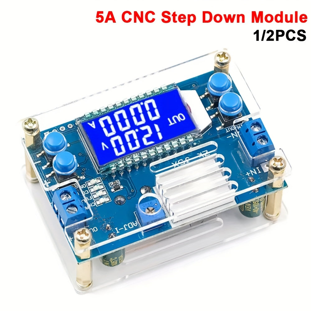 DC Step Down Power Supply with LCD Display 6.5-36V to 1.2-32V 5A Adjustable Buck Converter 2 Pack