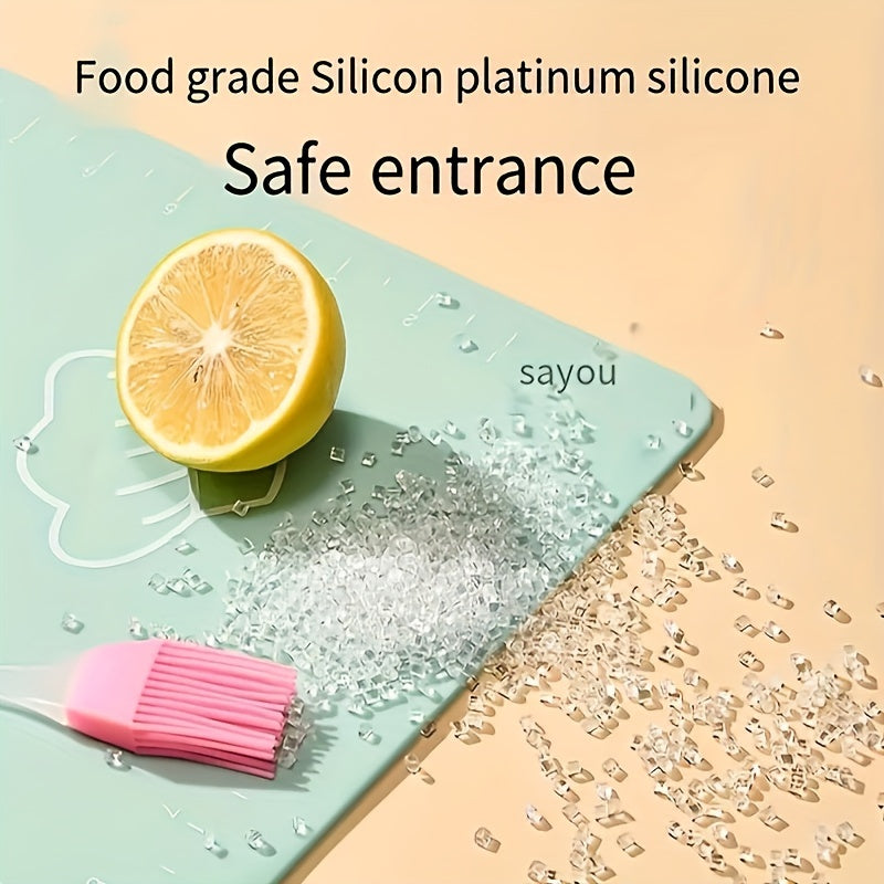 Silicone Pastry Mat Non-slip Baking Sheet with Measurements Reusable Dough Rolling Kneading Mat
