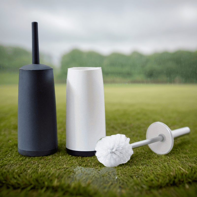 Long Handle Toilet Brush Set with Holder, Splatter-Resistant Bathroom Cleaning Tool