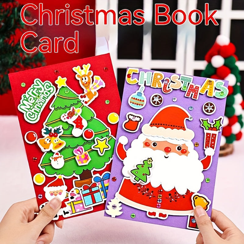 Christmas Greeting Card with 3D Blessings for Families