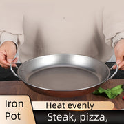 13-Inch Cast Iron Skillet Frying Pan for Cooking Steak Pizza Chicken Durable Sturdy