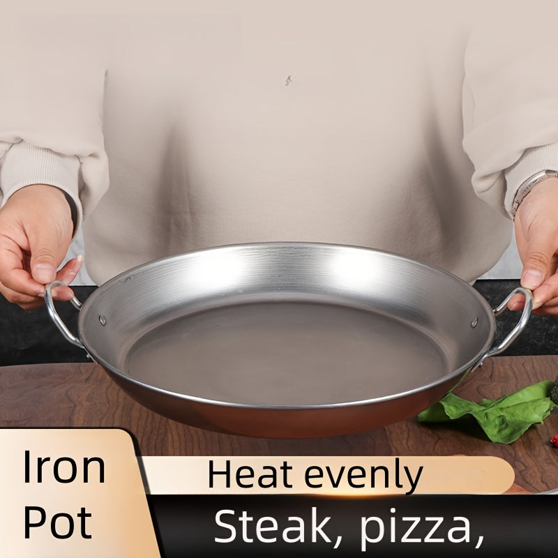 13-Inch Cast Iron Skillet Frying Pan for Cooking Steak Pizza Chicken Durable Sturdy